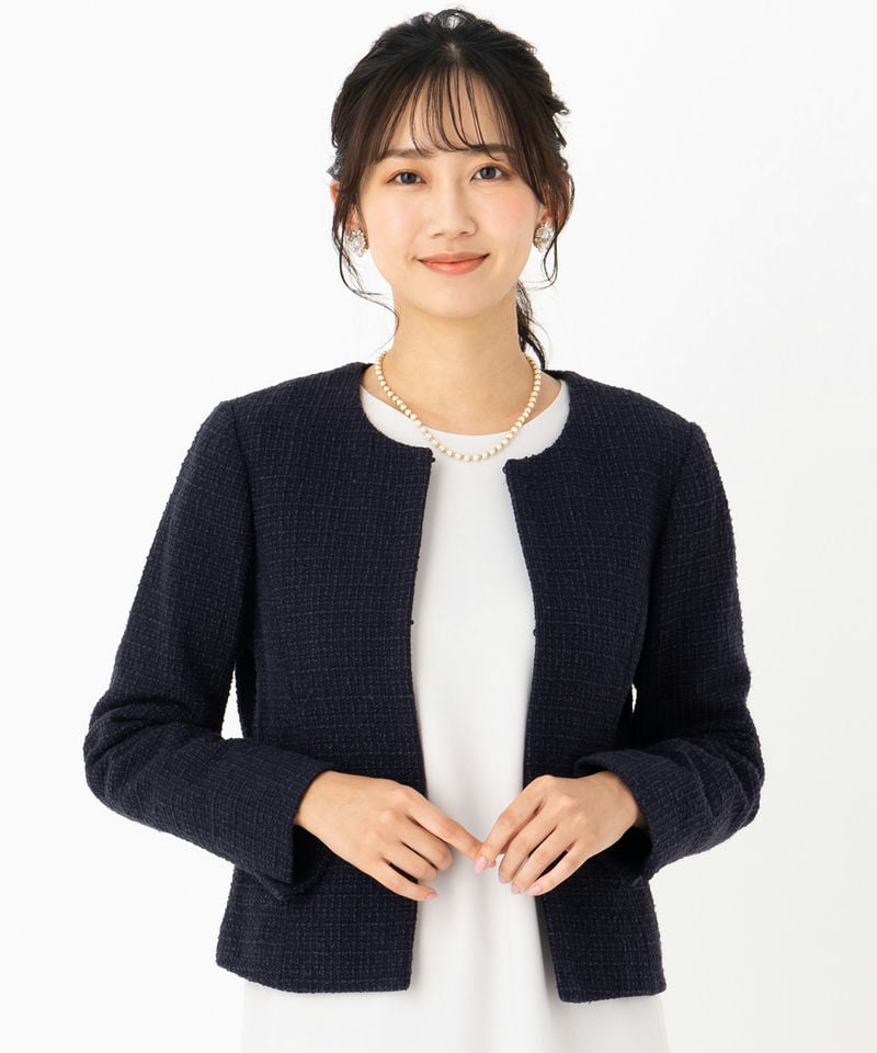 B:MING by BEAMS ビーミングバイビームス ツイードジャケット ネイビー