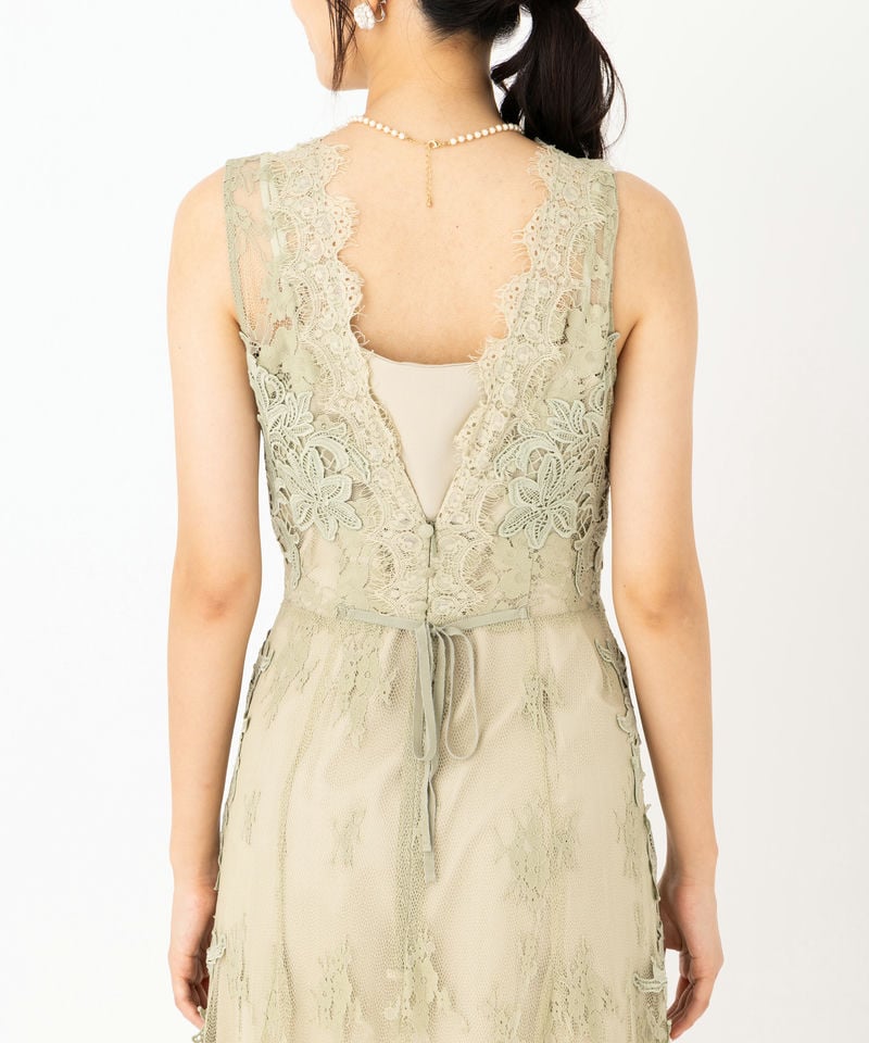 FRAY I.D フレイアイディー レースモチーフドレス その他 x グリーン系