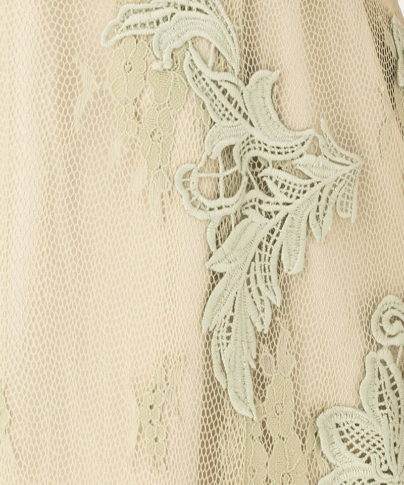 FRAY I.D フレイアイディー レースモチーフドレス その他 x グリーン系