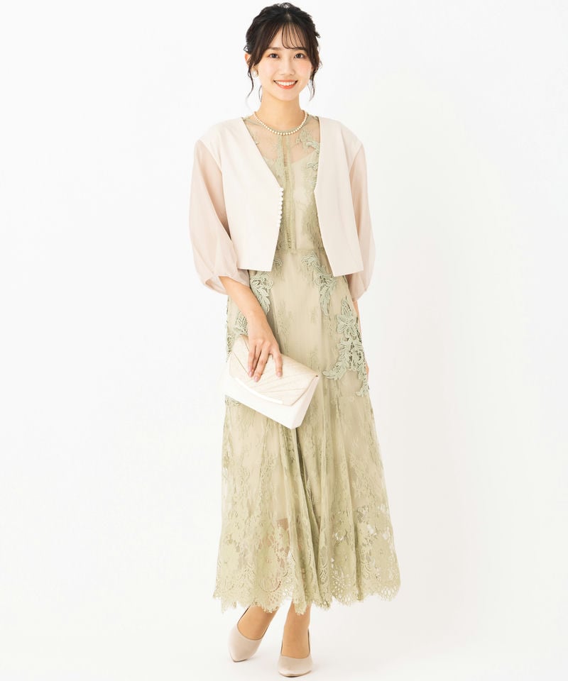 FRAY I.D フレイアイディー レースモチーフドレス その他 x グリーン系