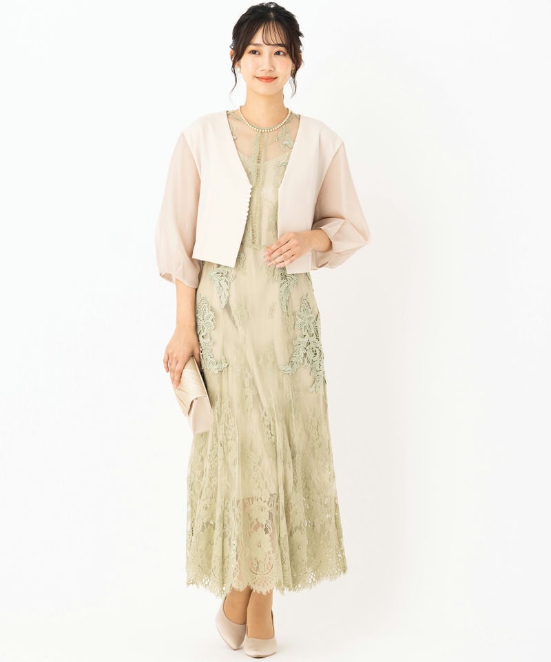 FRAY I.D フレイアイディー レースモチーフドレス その他 x グリーン系