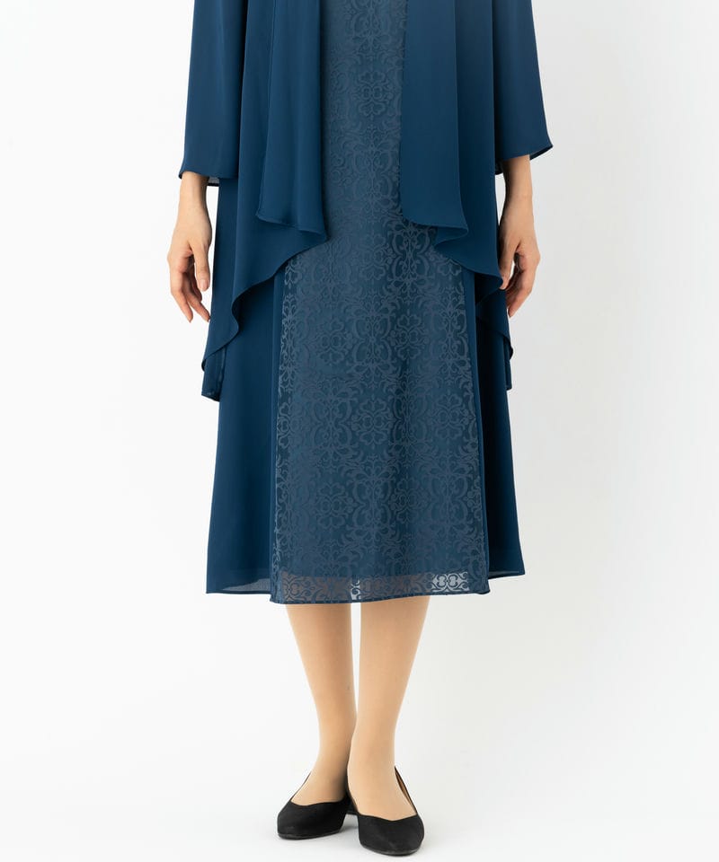東京ソワール 【マザーズドレス】ロングカバーアップ付きオパール