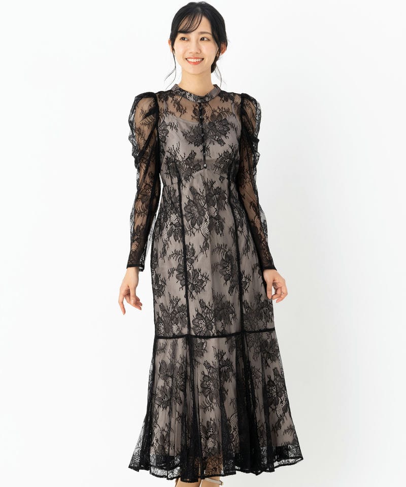 Apuweiser-riche アプワイザーリッシェ シアーレイヤードドレス