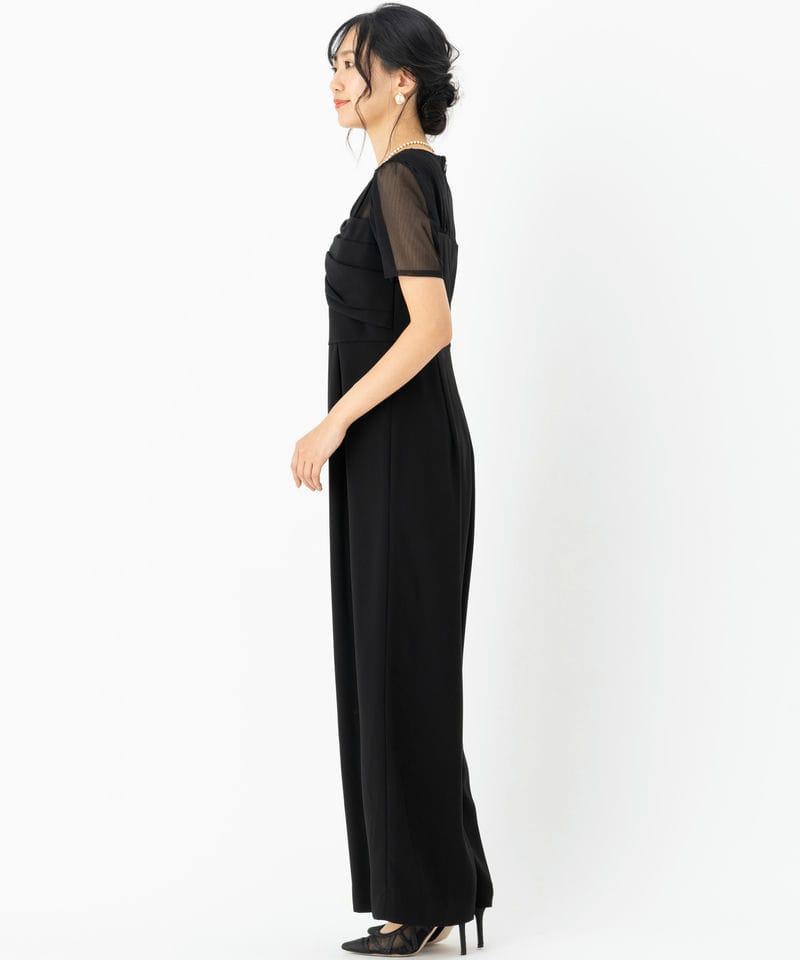 GRACE CONTINENTAL グレースコンチネンタル ドレープリボンサロペット