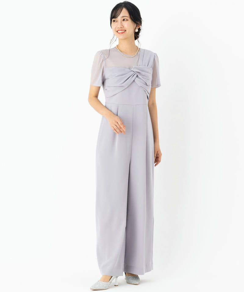 GRACE CONTINENTAL グレースコンチネンタル ドレープリボンサロペット