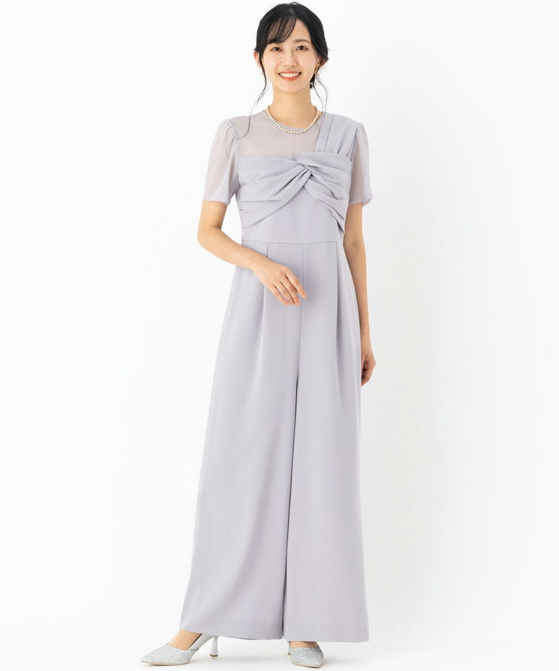 GRACE CONTINENTAL グレースコンチネンタル ドレープリボンサロペット
