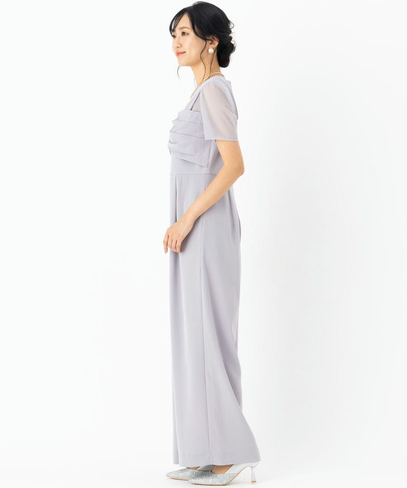 GRACE CONTINENTAL グレースコンチネンタル ドレープリボンサロペット