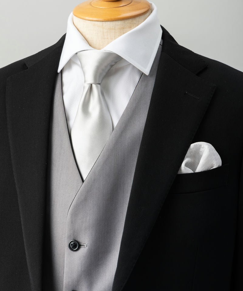 【極美品】 ディースクエアード タキシード セットアップ 千鳥柄 光沢 黒 50 SUIT SQUARE スーツスクエア 【セット】シャイニーシルバータイ&千鳥柄