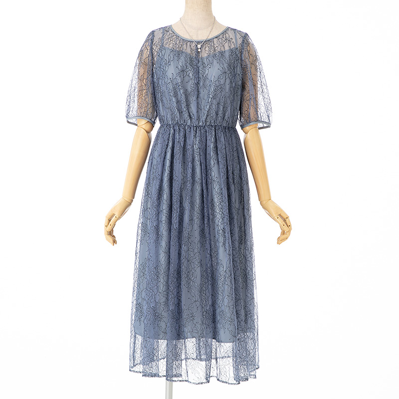 水色 リボンチュールオケージョンドレス Jill by jillstuart JILL