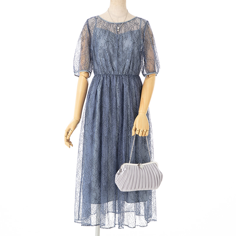 JILL STUART ジルスチュアート チュールレースバックリボンドレス