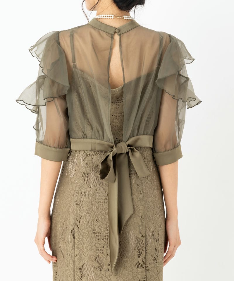 Leja レジャ フリルボレロバックリボンマーメイドドレス その他 x