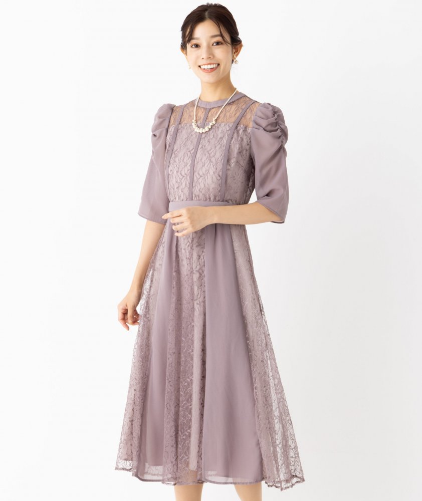 Select Shop シフォン切替レースドレス その他 x ピンク系 x Select Shop シフォン切替レースドレス その他 x ピンク系 x
