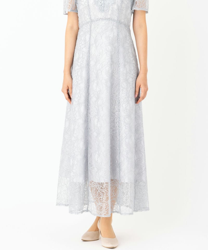 SNIDEL スナイデル シャイニーレースドレス その他 x ブルー系 | 結婚