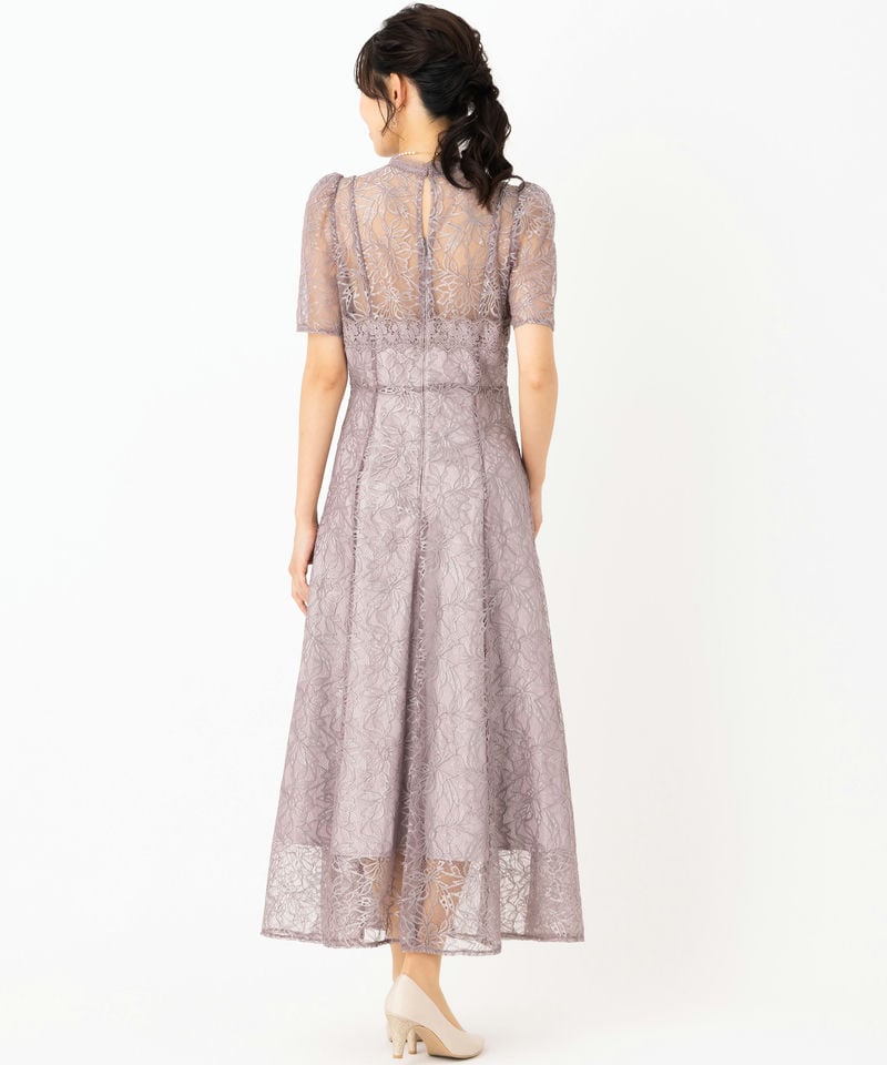 SNIDEL スナイデル シャイニーレースドレス その他 x パープル系