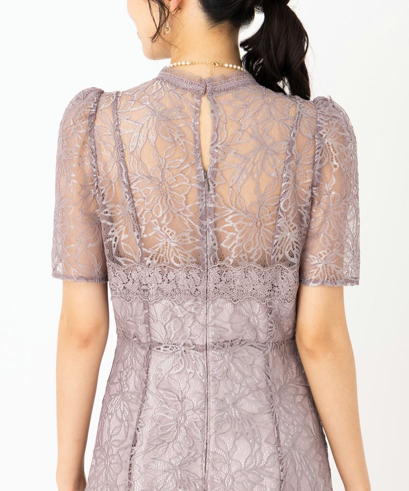 SNIDEL スナイデル シャイニーレースドレス その他 x パープル系