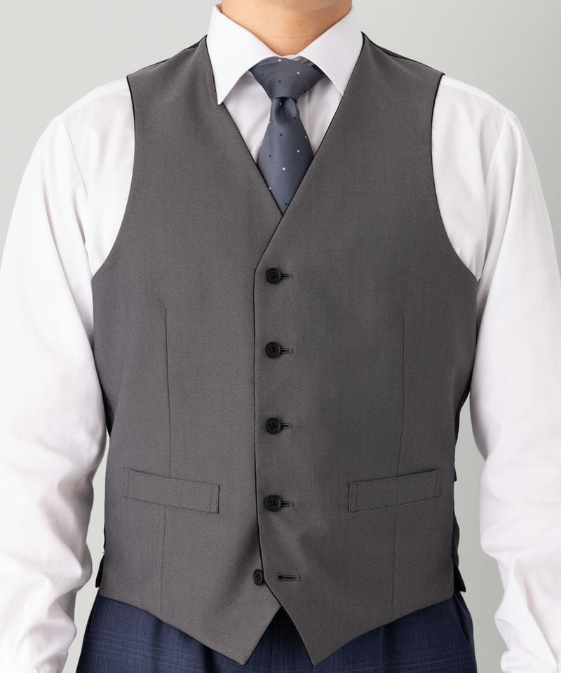 ORIHICA オリヒカ タスマニアチェック×シルバーベスト3ピーススーツ