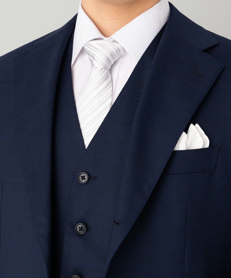 SUIT SQUARE 【7点セット】シャドーオーバーチェック・スリーピース SUIT SQUARE 【7点セット】シャドーオーバーチェック・スリーピース