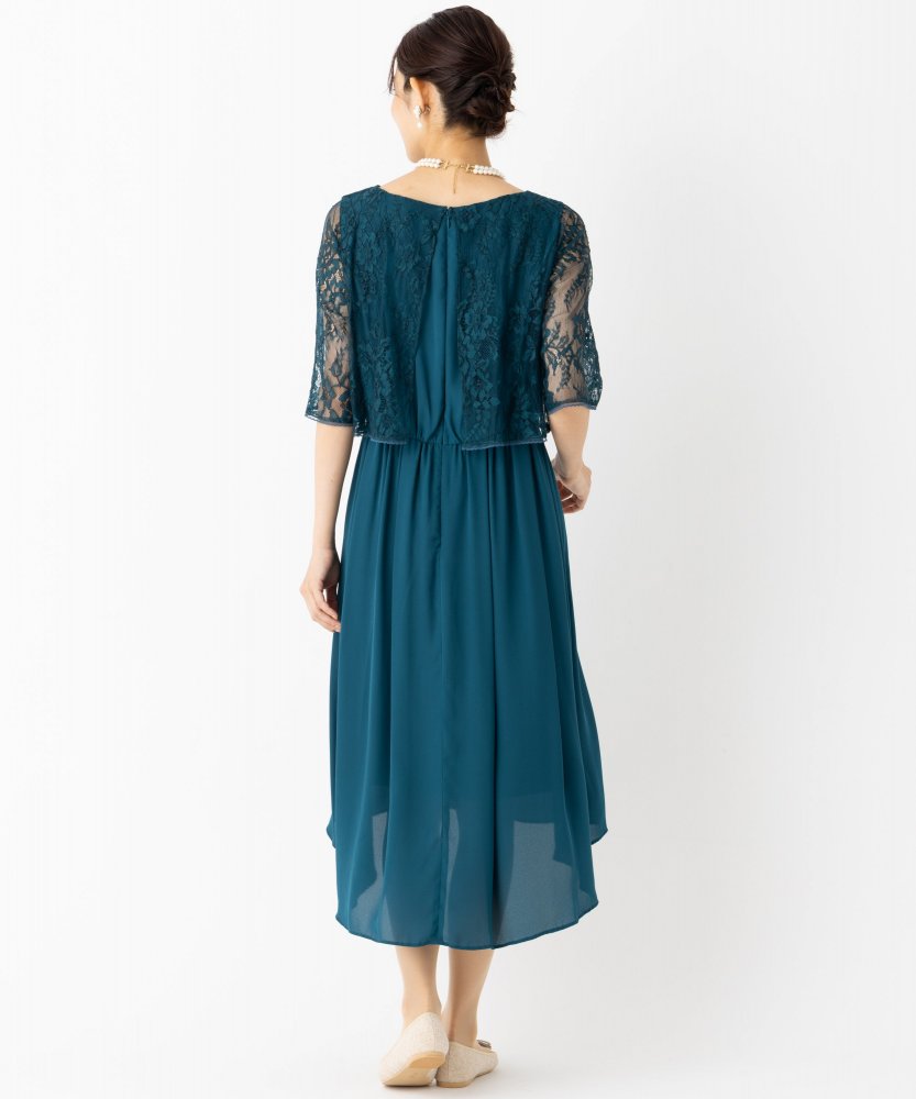 Aimer エメ レーストップス×テールスカートドレス その他 x グリーン系