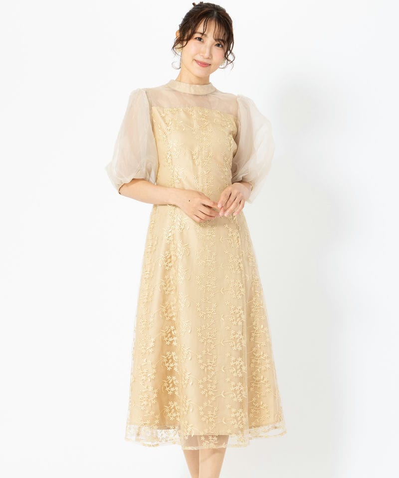 Aimer エメ 2WAYブラウス付マーメイドラインドレス イエロー系 | 結婚