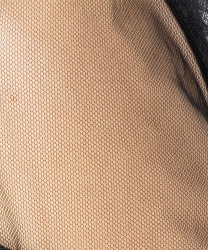 SNIDEL スナイデル シアーショルダーレースドレス ブラック系 | 結婚式