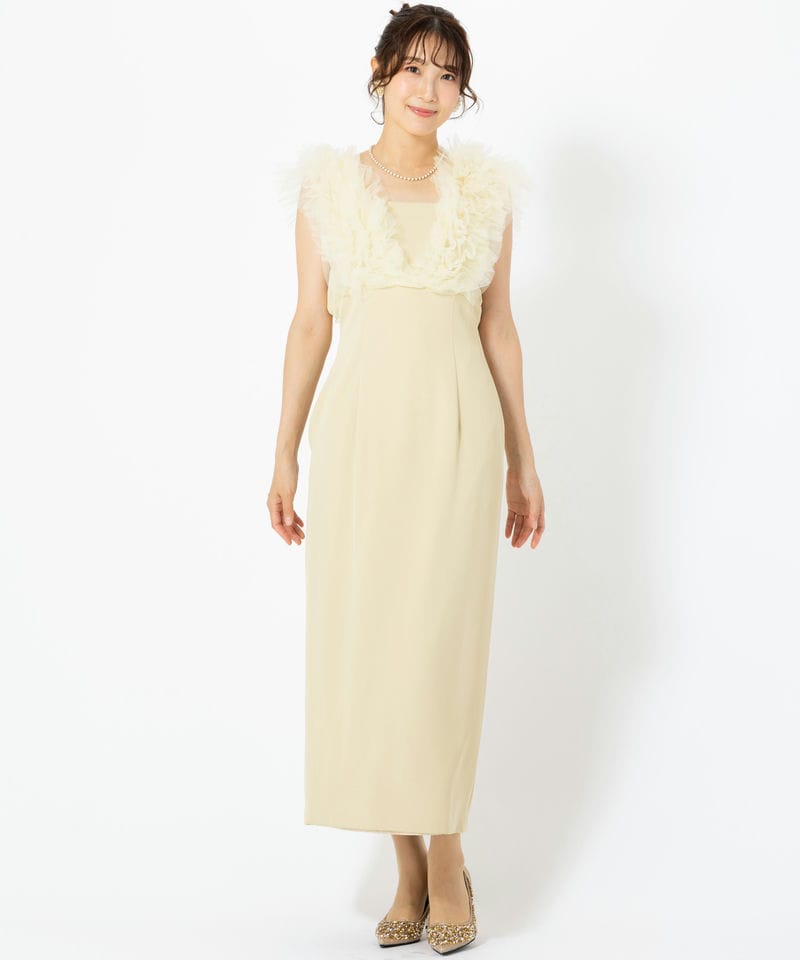 LAGUNAMOON ラグナムーン LADYショルダーチュールIラインドレス