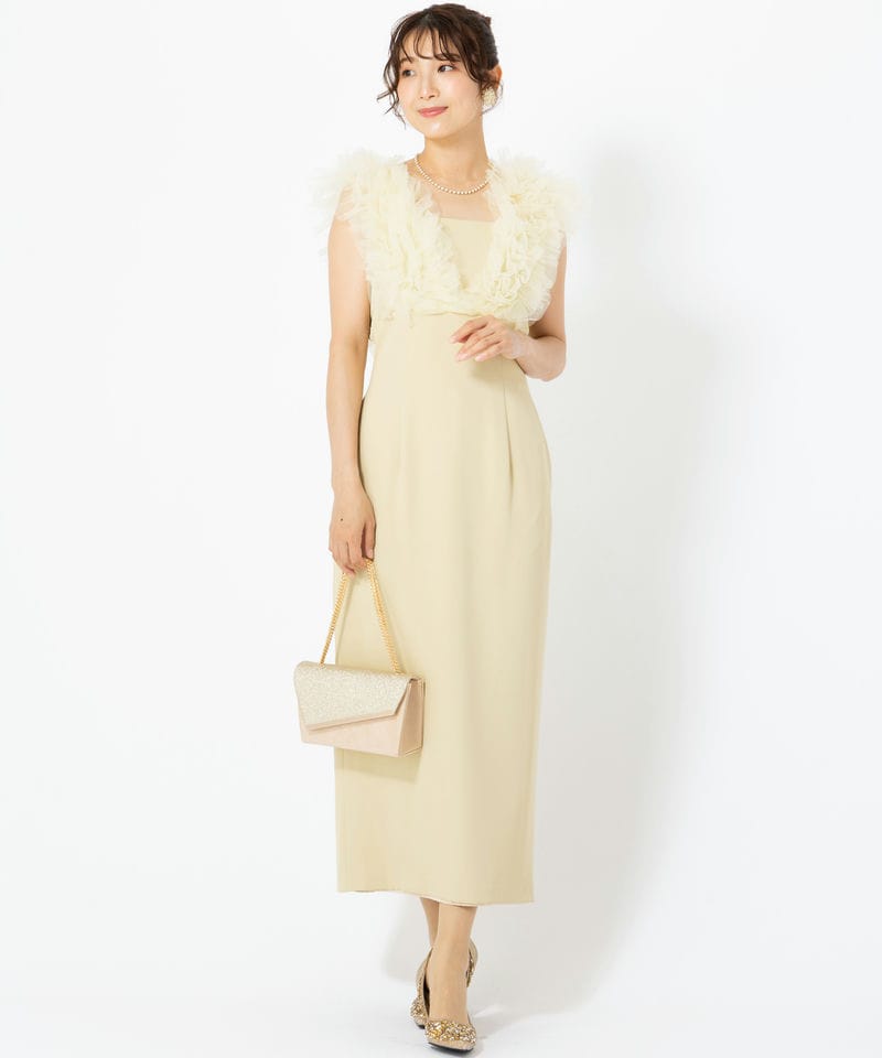 LAGUNAMOON ラグナムーン LADYショルダーチュールIラインドレス
