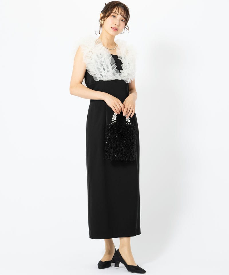 LAGUNAMOON ラグナムーン LADYショルダーチュールIラインドレス
