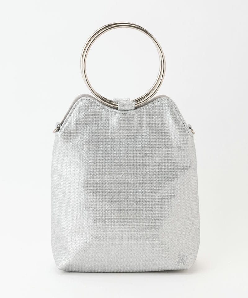 Select Shop ラインストーン巾着ポシェットバッグ シルバー系 | 結婚式