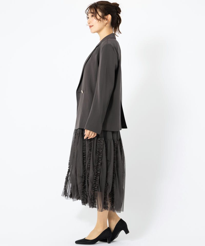 RUIRUE BOUTIQUE ルイルエブティック ジャケット&チュールフリルドレス