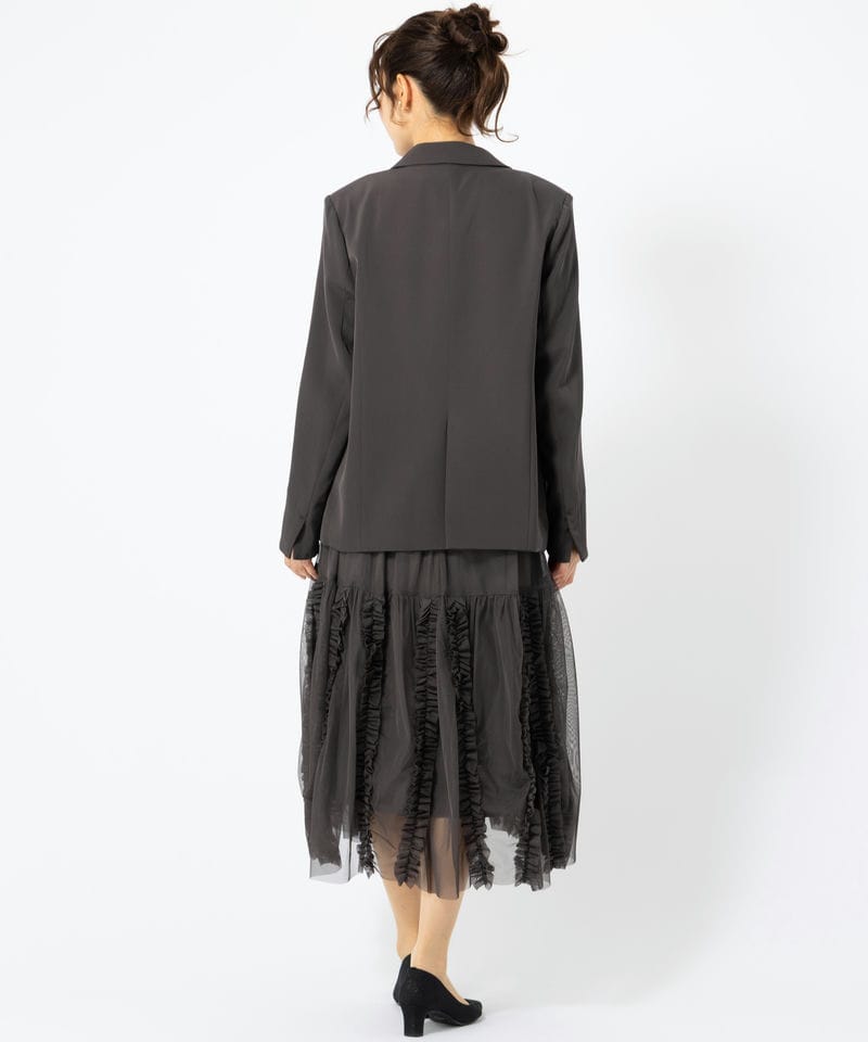 RUIRUE BOUTIQUE ルイルエブティック ジャケット&チュールフリルドレス