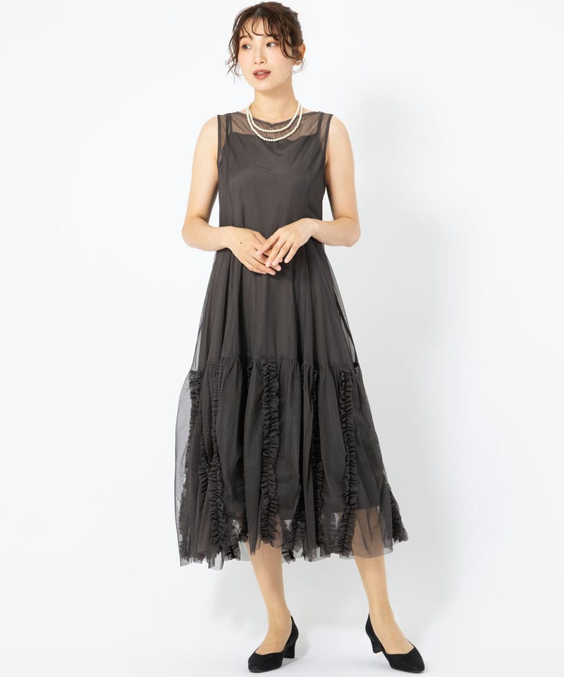 RUIRUE BOUTIQUE ルイルエブティック ジャケット&チュールフリルドレス