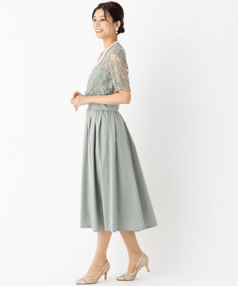 LAGUNAMOON ラグナムーン LADYオーバーレースギャザードレス その他 x