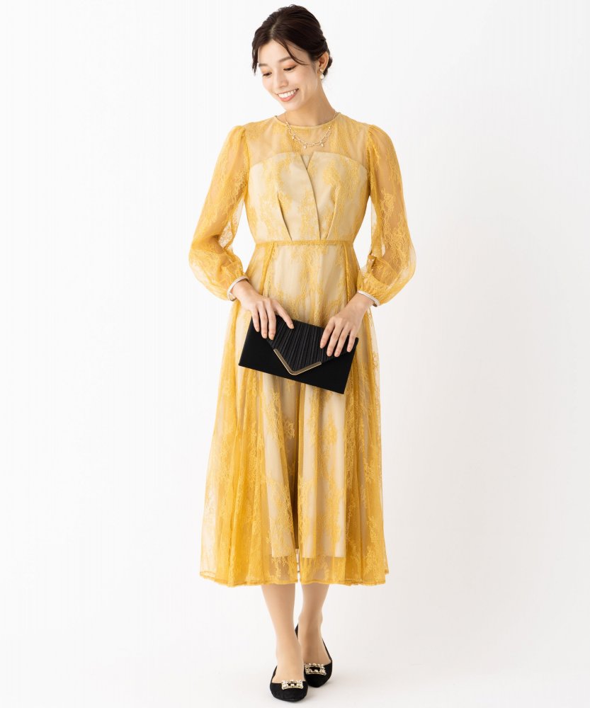 Dorry Doll ドリードール ビスチェ風トップス総レースドレス その他 x