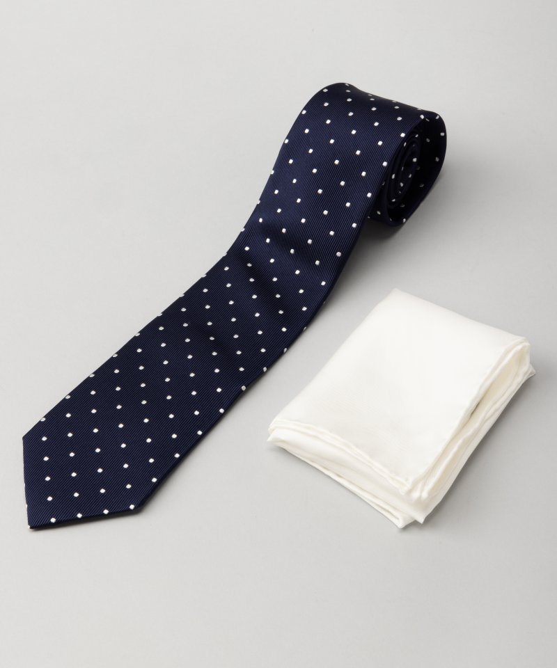 TOMORROWLAND トゥモローランド 【セット】シルクドットネクタイ