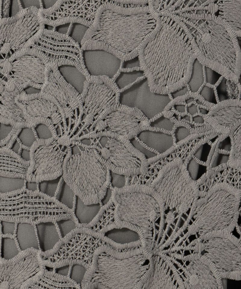 Leja レジャ パールカラーボウタイフラワーレースフィッシュテール