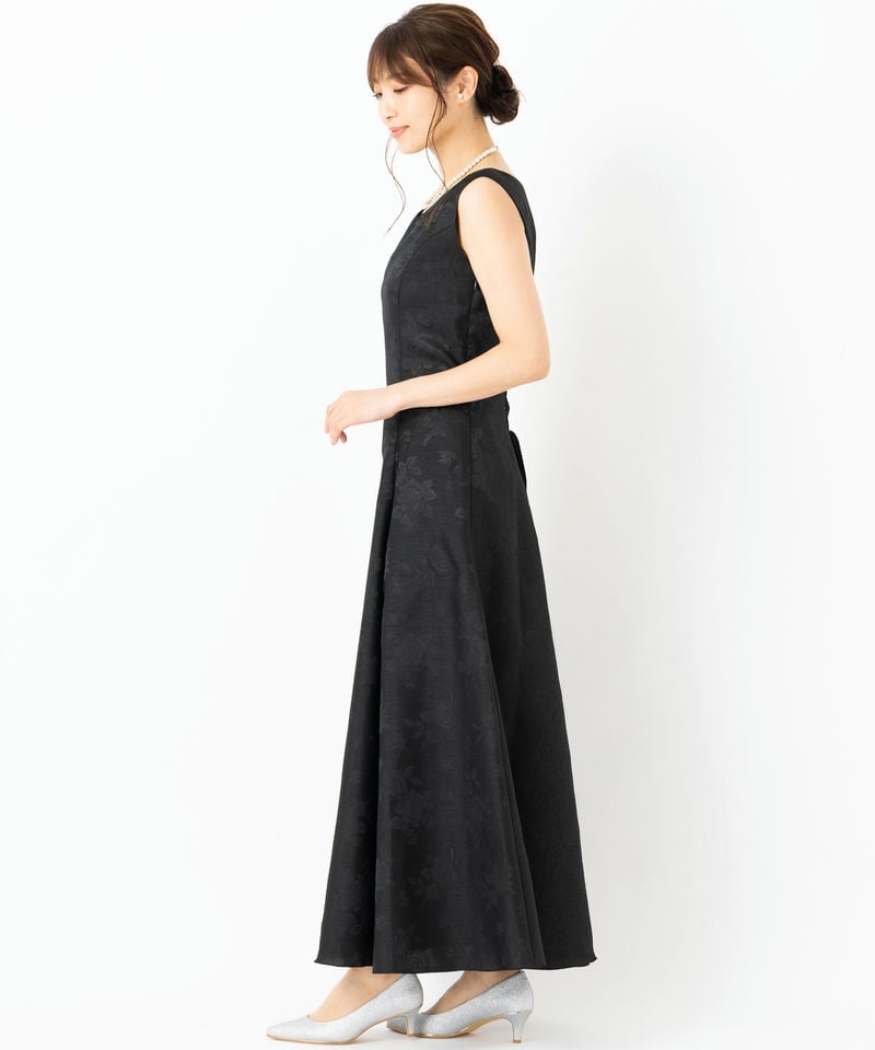 Select Shop 【マザーズドレス】バラ柄シャンタンアンサンブルドレス