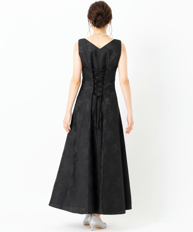 Select Shop 【マザーズドレス】バラ柄シャンタンアンサンブルドレス