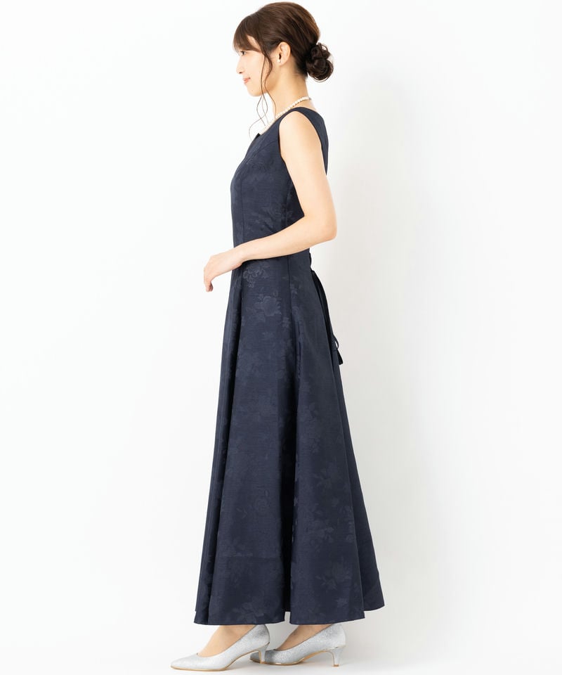 Select Shop 【マザーズドレス】バラ柄シャンタンアンサンブルドレス