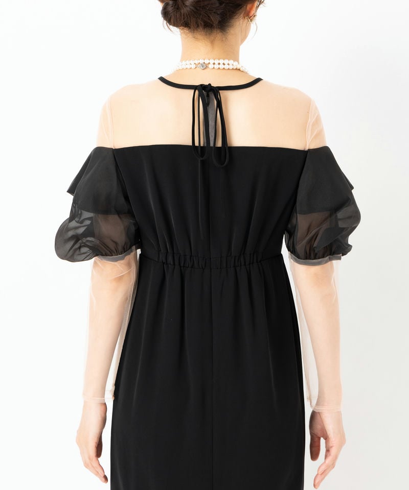Select Shop オフショルダーIラインドレス ブラック系 | 結婚式