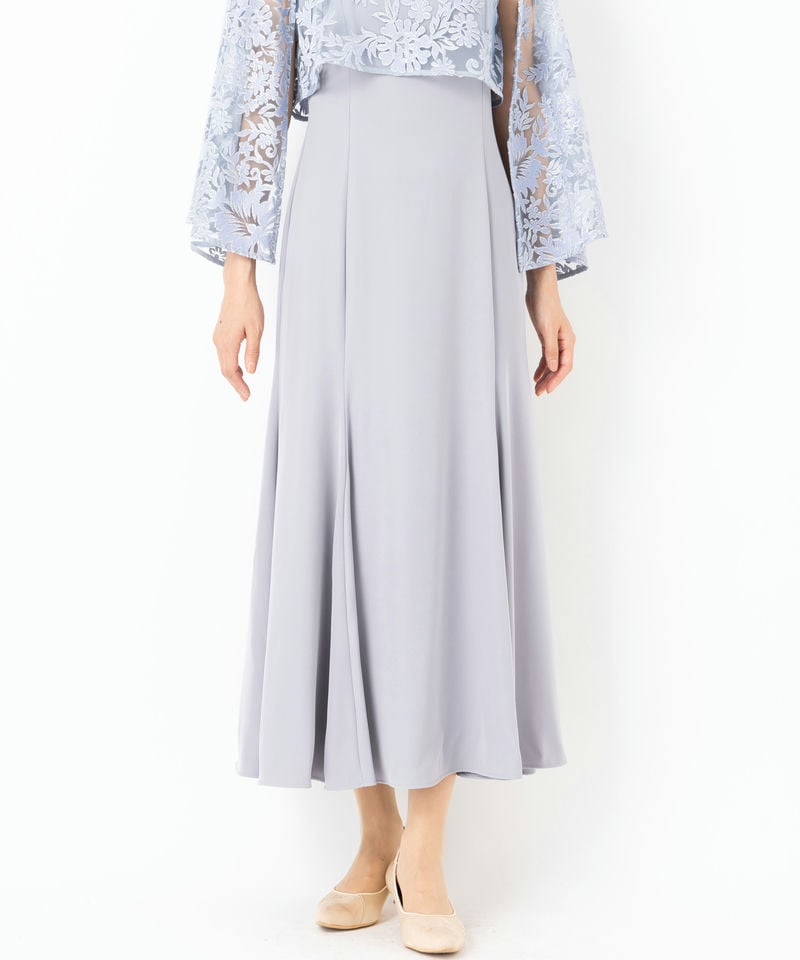 anuans アニュアンス エンブロイダリーレースケープセットドレス