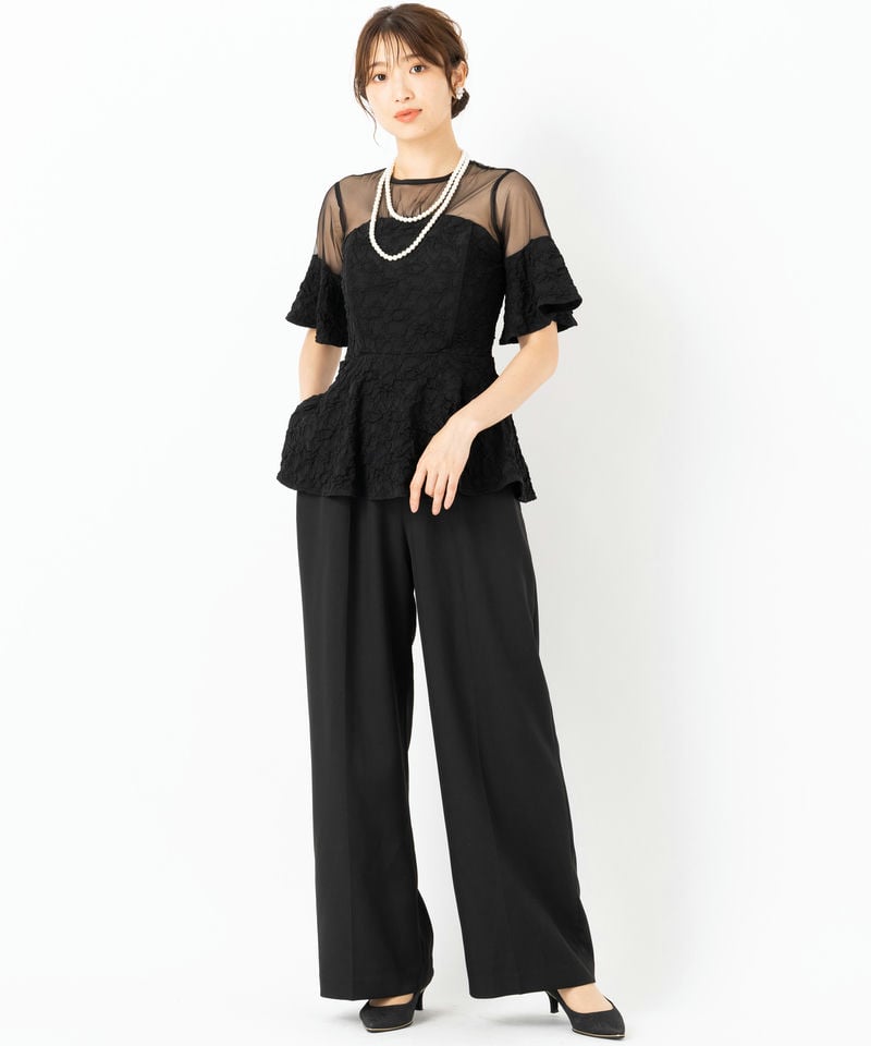 LAGUNAMOON ラグナムーン LADYカットジャガードベアパンツドレス