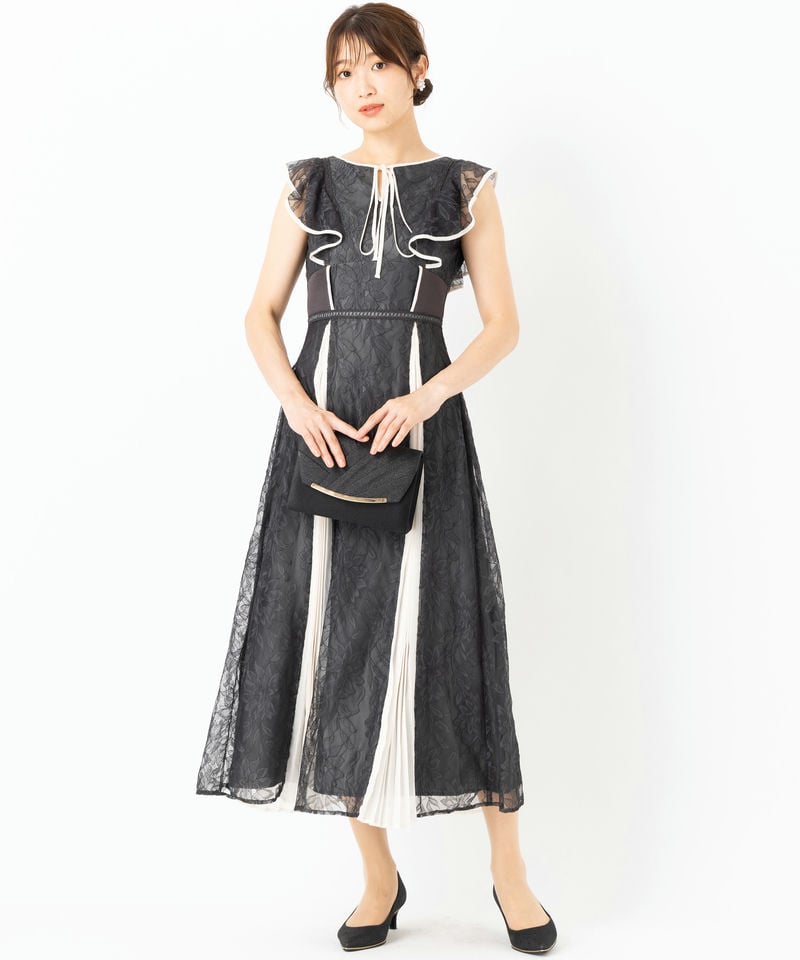 【MERCURYDUO】パイピングリボンラッフルレースブラウス MERCURYDUO（マーキュリーデュオ）の「パイピングリボンラッフルレース