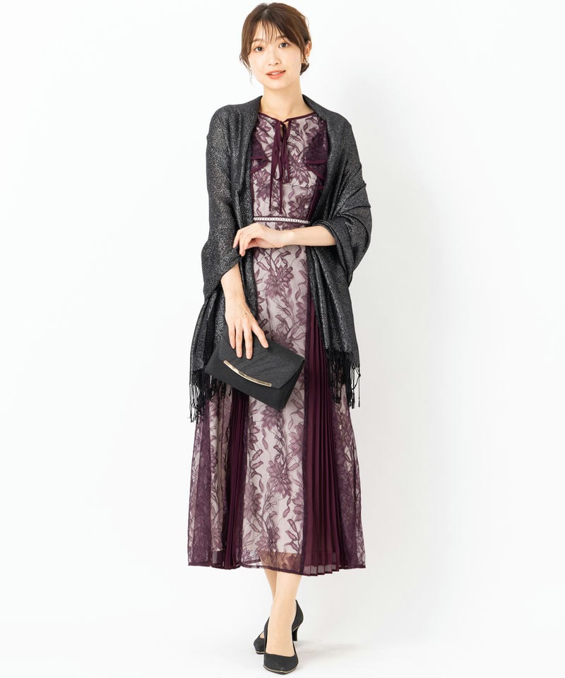 MERCURYDUO マーキュリーデュオ パイピングラッフルレースドレス