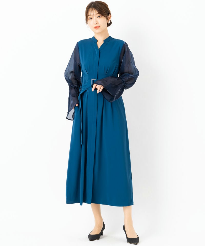 HARE ハレ 2WAYソデシアードレス ブルー系 | 結婚式パーティーの