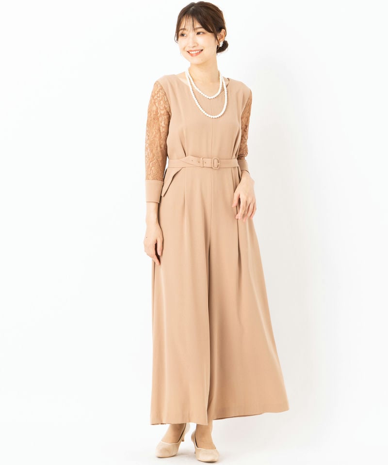 LE'RURE リルアー イレギュラーカッターコンビネーションパンツドレス