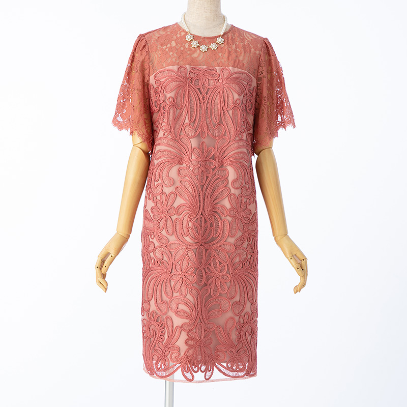 GRACE CONTINENTAL グレースコンチネンタル レース切り替えコード刺繍