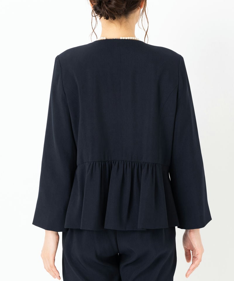 Select Shop 【スーツ3点セット】ジャケット+パンツ+ブラウス ネイビー
