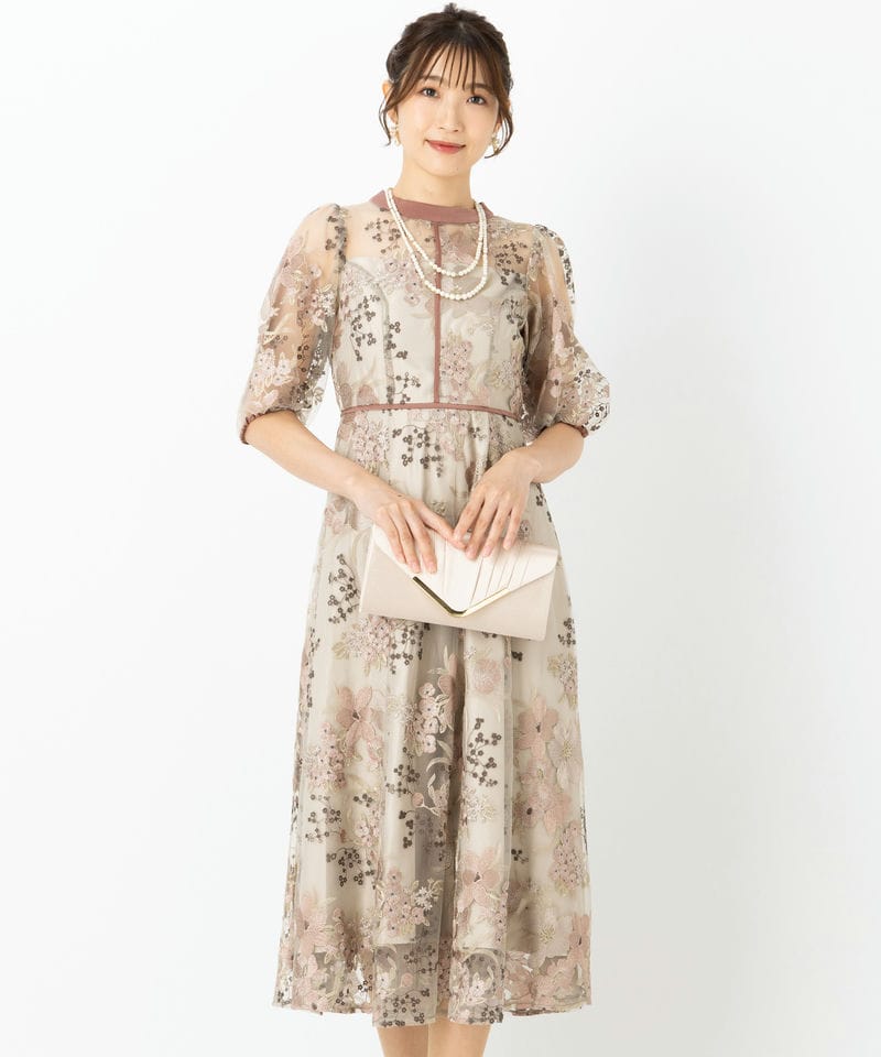 Dorry Doll 【ドレス2点セット】ドリードール フラワーエンブロイ