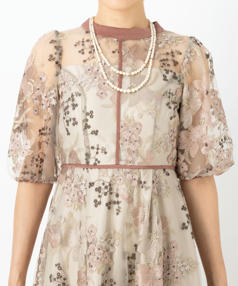 Dorry Doll 【ドレス2点セット】ドリードール フラワーエンブロイ