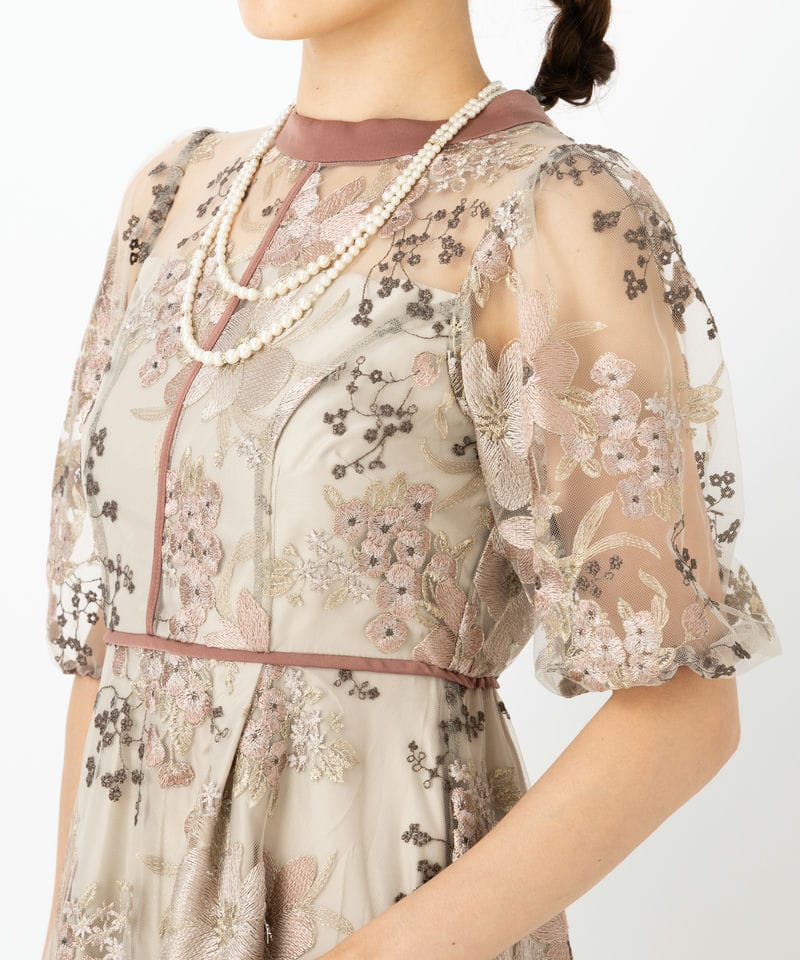 Dorry Doll 【ドレス2点セット】ドリードール フラワーエンブロイ